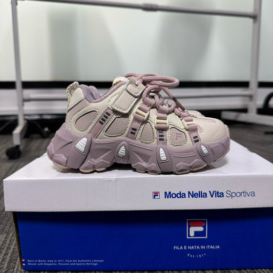 Fila tennis shoes Kids “pink/ purple