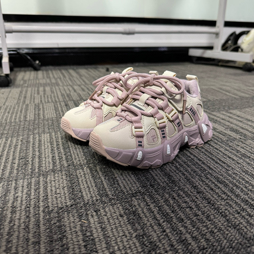 Fila tennis shoes Kids “pink/ purple